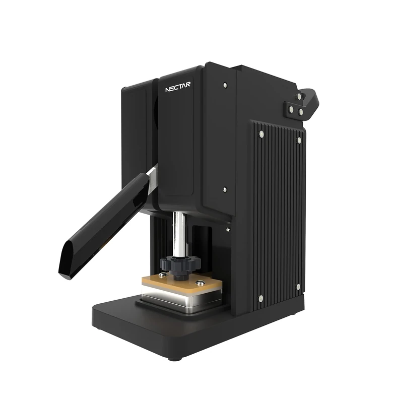 Nectar Pollen Pincher 2.0 - Rosin Press Starter Kit | 2 Year Warranty | 1 Ton Rosin Press with LCD Display, Timer and Accessories (Black Edition) - Image 1