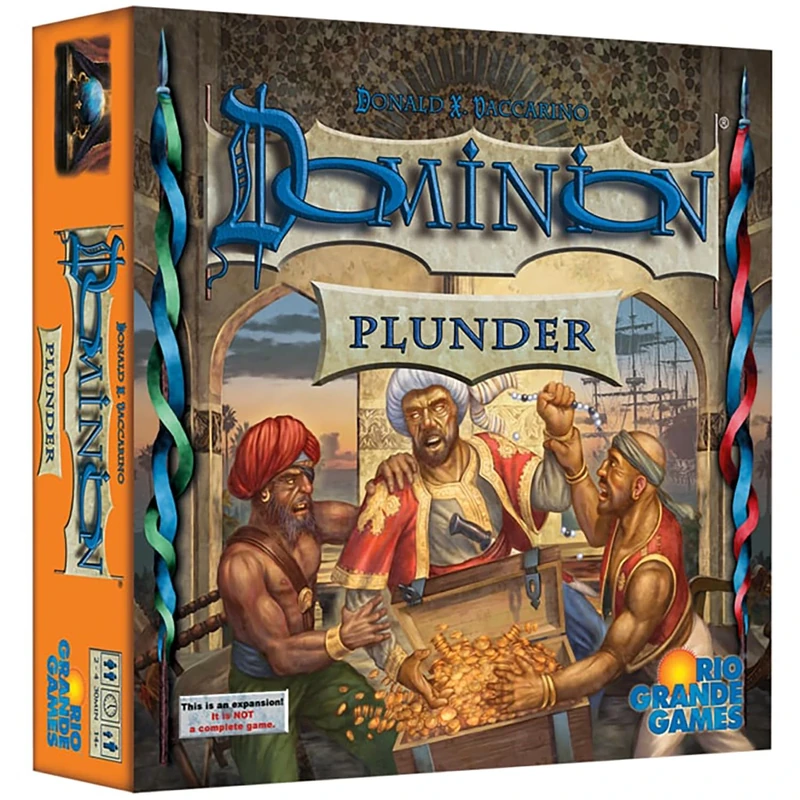 Rio Grande Games | Dominion: Plunder | Board Game Expansion | Ages 14+ | 2-4 Players | 30 Minutes Playing Time