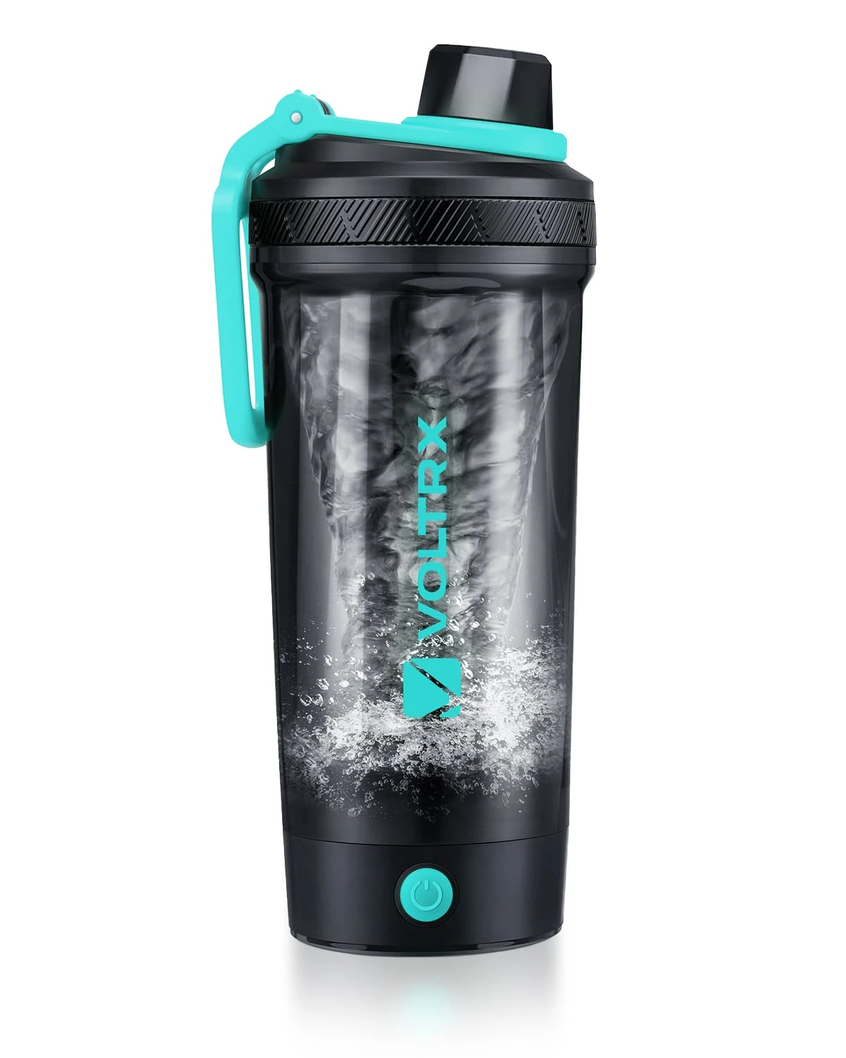 VOLTRX Shaker Bottle, Gallium USB C Rechargeable Electric Protein Shake Mixer, Shaker Cups for Protein Shakes & Meal Replacement Shakes, BPA Free, Made with Tritan, 24oz, Mint Green, VT004