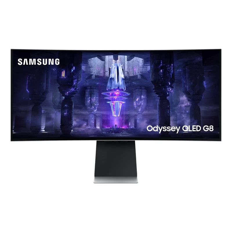 Samsung Odyssey G8 LS34BG850SUXXU Curved OLED 34" UWQHD Smart Gaming Monitor - 0.1ms, 175Hz, HDMI 2.1, Full Smart Platform, Speakers