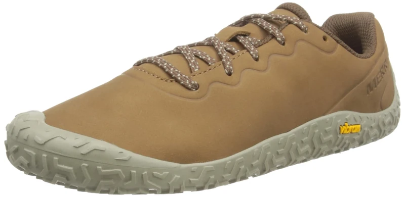 Merrell Women's Vapor Glove 6 Leather Barefoot Casual Shoe, Tobacco, UK 4