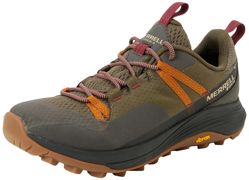 Merrell Women's Siren 4 GTX Waterproof Walking Shoe, Olive/Spice, UK 8.5
