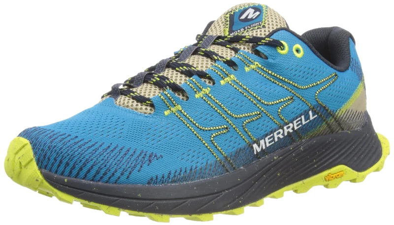 Merrell Men's Moab Flight Trail Running Shoe, Tahoe/Incense, UK 6.5
