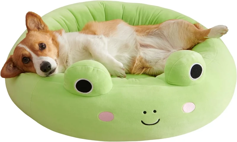 Squishmallows Original 30-Inch Wendy Frog Pet Bed - Large Ultrasoft Official Plush Pet Bed