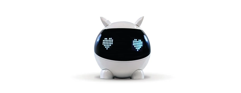 Lexibook WINKYDE Edutainment Robot for Learning Robotics, Create, Love and Play to Infinity, Rechargeable, Black/White