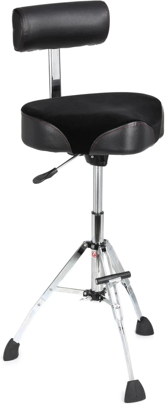 GIBRALTAR 9808HMTB Hydraulic Tall Performance Stool Saddle Style seat with backrest