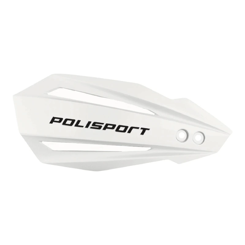 POLISPORT 8308500035 - Hand Protectors Bulit 1 MX-Style Plastic Attachment Point Including Mounting Kit Compatible with Kawasaki Motorcycles in White