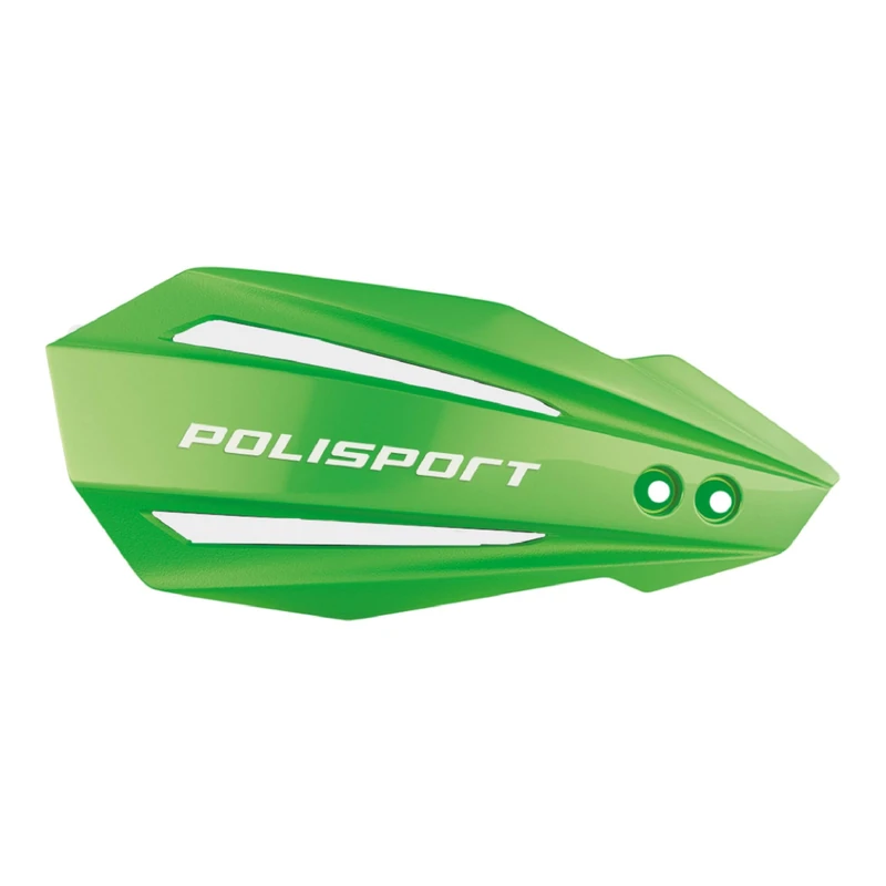 POLISPORT 8308500036 - Hand Protectors Bulit 1 MX-Style Plastic Attachment Point Including Mounting Kit Compatible with Kawasaki Motorcycles in Green