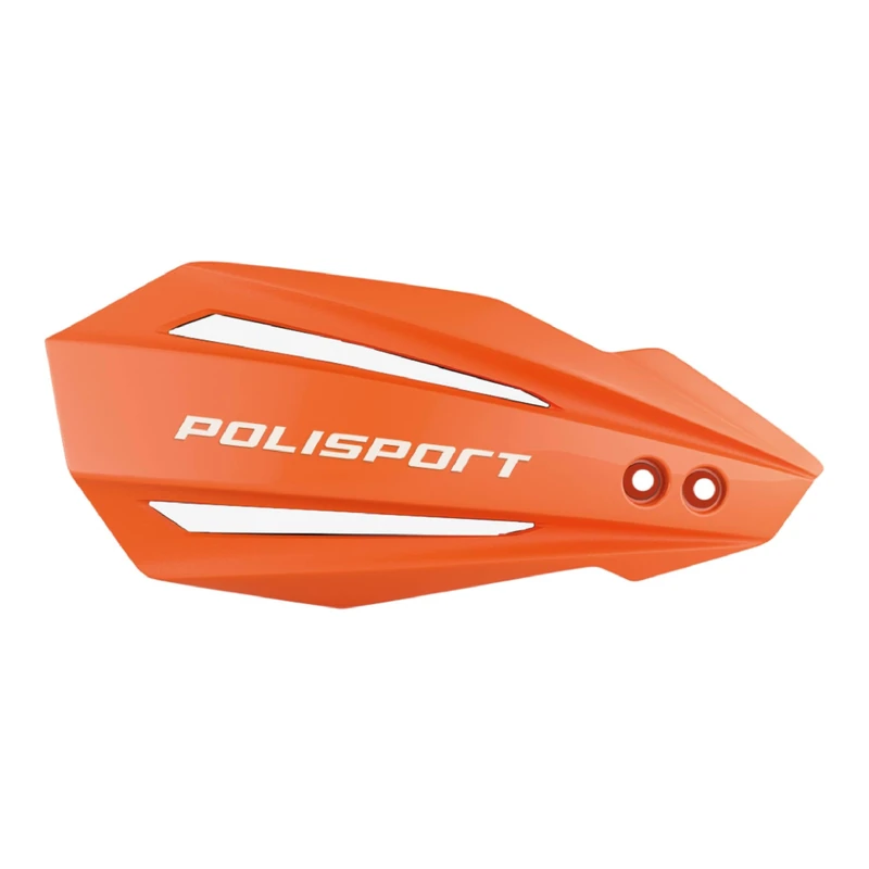 POLISPORT 8308500008 - Hand Protectors Bullit 1 MX-Style Attachment Point Made of Plastic including Mounting Kit Compatible with Motorcycles KTM, GAS GAS, Husqvarna, Sherco in Orange