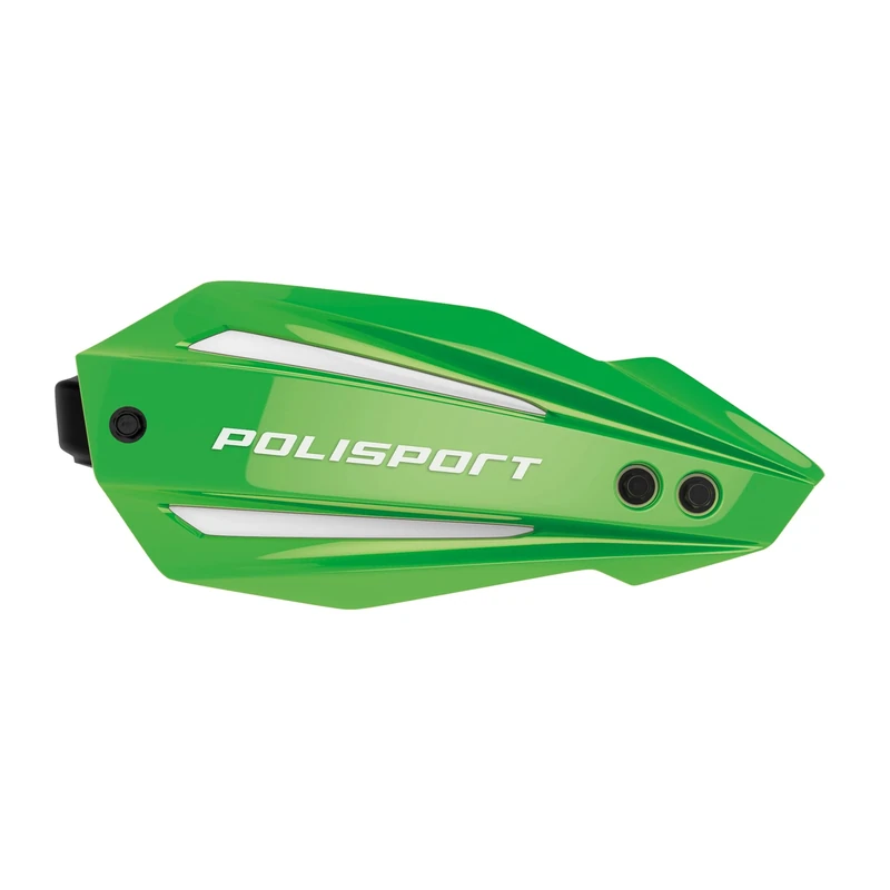 Polisport Bullit FWA 8308600008 Hand Protectors 2 Mounting Points with Plastic Bridge MX-Style Plastic Including Mounting Kit Compatible with All MX/Enduro Models in Green