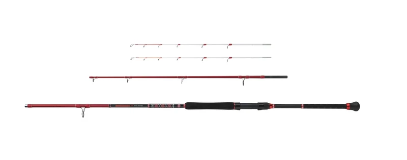 PENN Squadron III Jig Spinning Rod | 24T High Modulus Carbon & SW-Proof Components |Ergonomic EVA Handle with Gimbal | Sea Fishing for Cod, Pollock, Bass & Ling | 1.98m, 150-300g