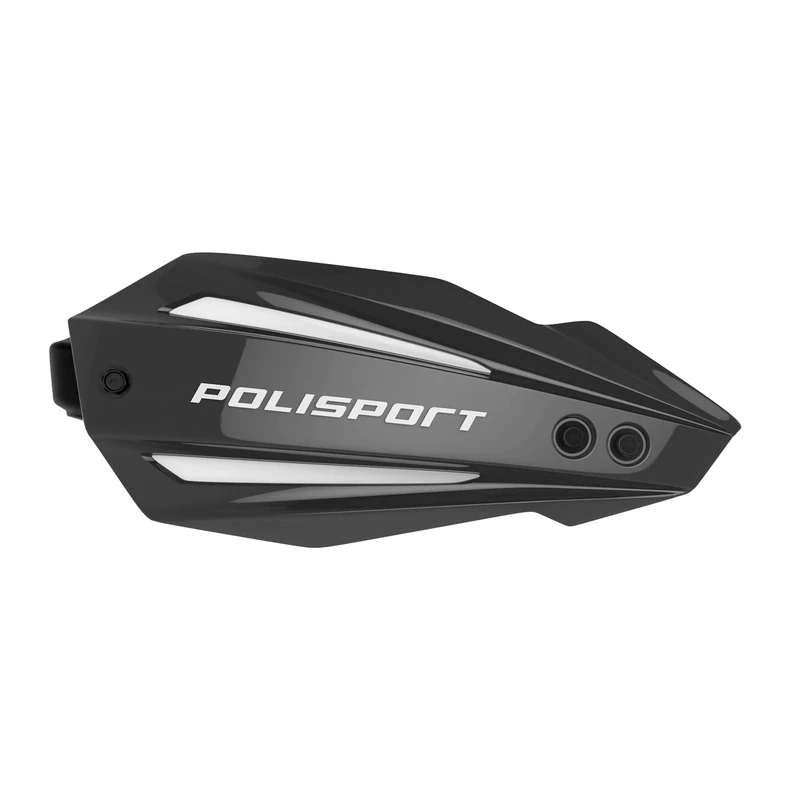 Polisport 8308600001 - Hand Protectors Bullit FWA 2 Attachment Points with Plastic Bridge MX-Style Made of Plastic Including Mounting Kit Compatible with All MX/Enduro Models in Black