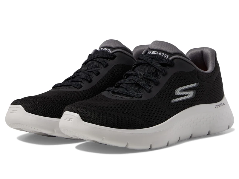 Skechers Men's Go Flex Walking Shoe, Black Grey, 10 UK