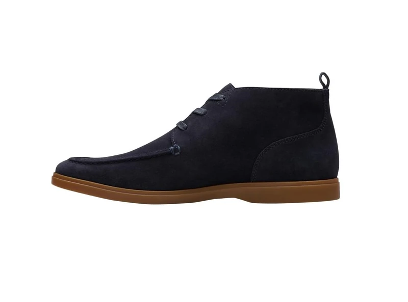 Clarks Men's Torford Mid Derby, Navy Suede, 11 UK