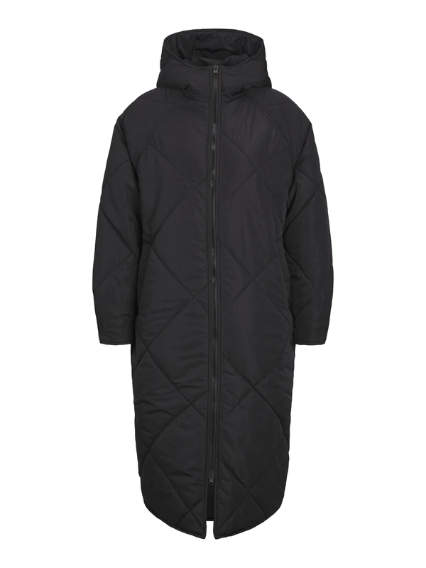 JJXX Bestseller A/S JXSIENNA OTW SN Women's Quilted Hood Jacket, Black, M, Schwarz, M
