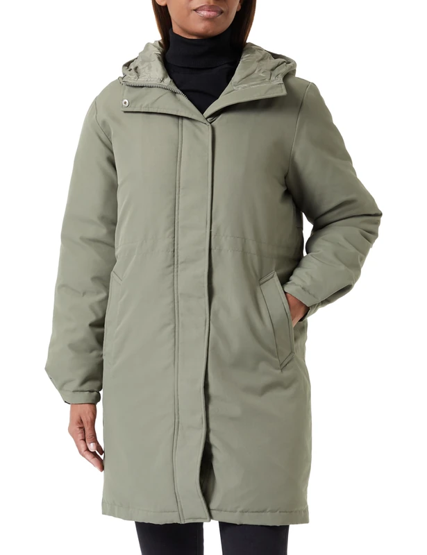 JJXX Women's Jxhella OTW Sn Parka, Dusty Olive, L