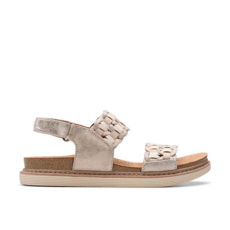 Clarks Arwell Glide Womens Metallic Combi, 3.5
