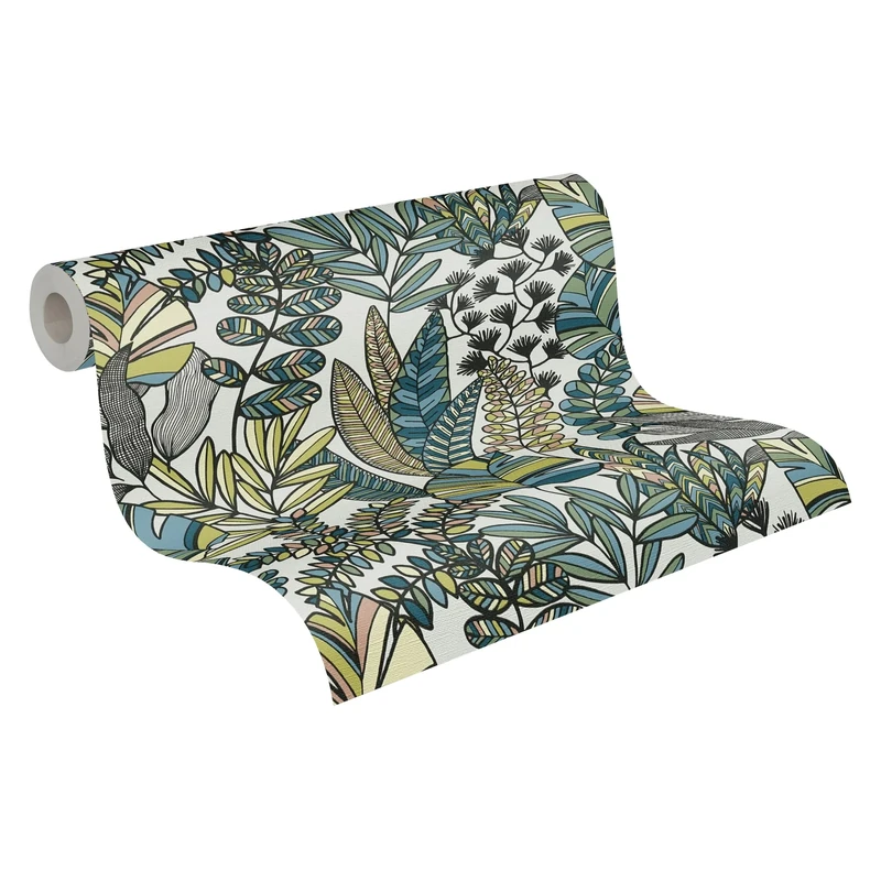 A.S. Création Antigua 390951 Non-Woven Plant Wallpaper 10.05 m x 0.53 m Made in Germany