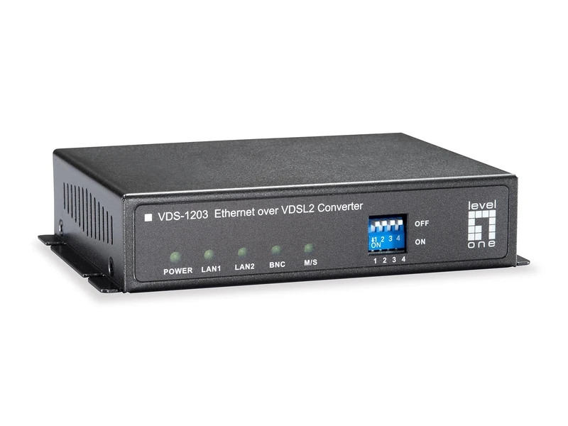 LevelOne Ethernet via VDSL2 converter, BNC - Image 1