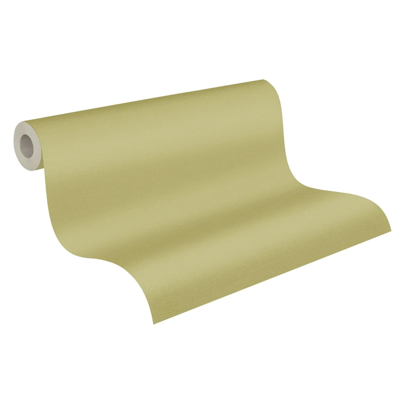 A.S. Création Antigua 390974 Plain Non-Woven Wallpaper 10.05 m x 0.53 m Made in Germany Green