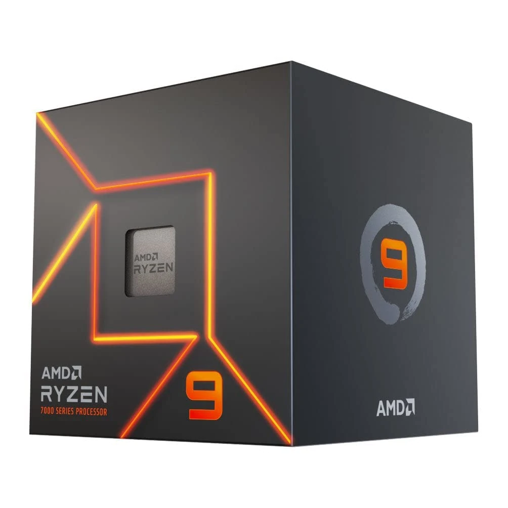 AMD Ryzensets 9 7900 Processor (radeon graphics integrated, 12 cores/24 threads, 65W TDP, AM5 Socket, Cache 76MB, up to 5.4 GHz max boost, wraith prism cooler)