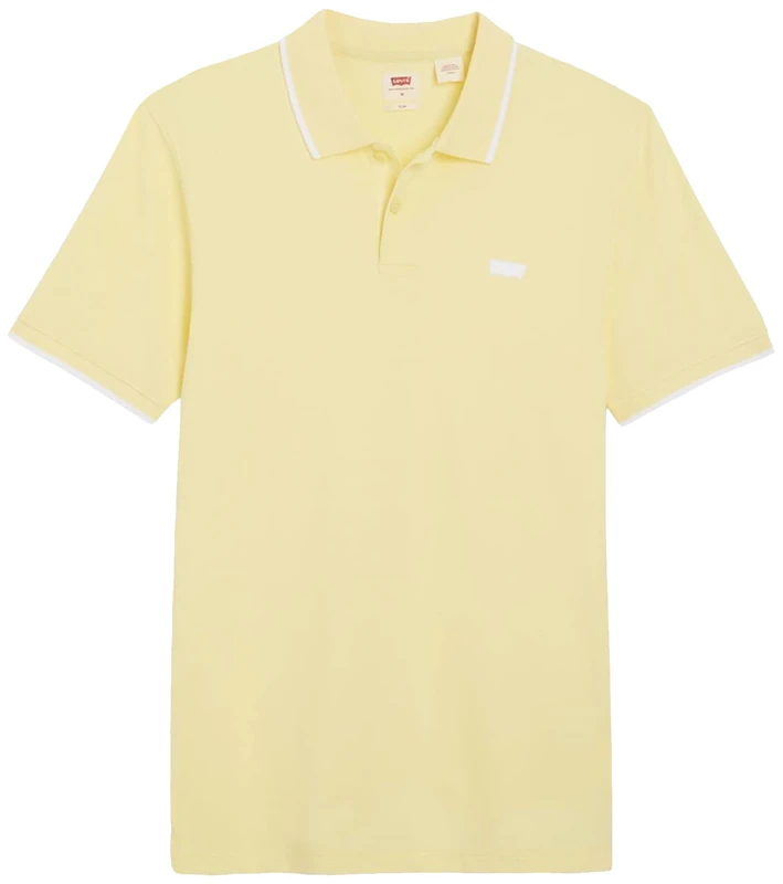 Levi's Men's Slim Housemark Polo Shirt, Quarter Tipping Lemonade, M