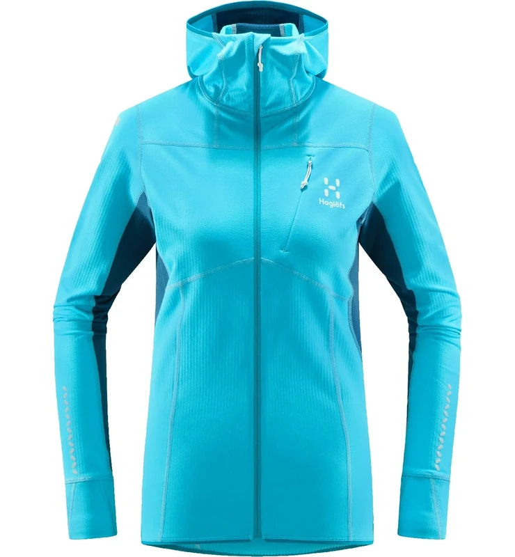 HAGLOFS 605255_4TY L.I.M MID COMP HOOD WOMEN Jacket Women's MAUI BLUE/DARK OCEAN Size XL