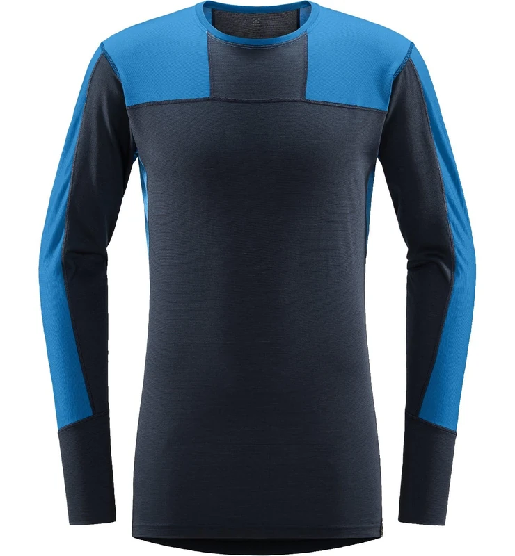 HAGLOFS 605089_4QU NATURAL BLEND TECH CREW NECK MEN Sweatshirt Men's NORDIC BLUE/TARN BLUE Size L