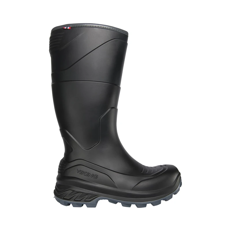 Viking Unisex Trophy Icefighter Warm Snow Boot, Black grey, 9 UK