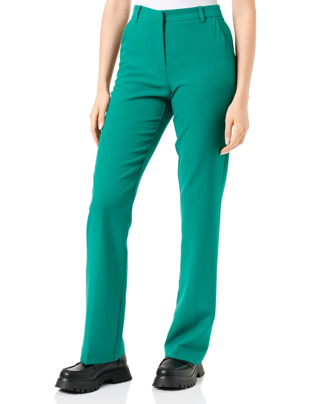ICHI Women's Ihlexi Pa Slacks, 185424/Cadmium Green, 10 - Image 1