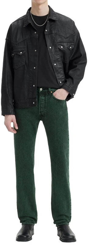 Levi's Men's 501 Original Fit Jeans, Darkest Spruce Od Pant, 29W / 32L