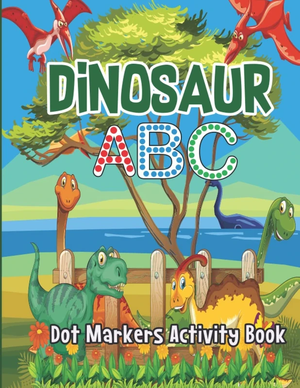 Dinosaurs ABC Dot Markers Activity Book