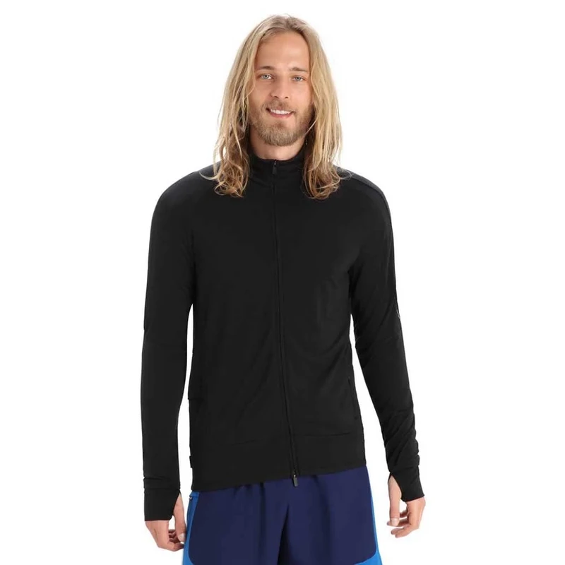 Icebreaker Men's Zoneknit Hoodie, Black (001), XXL