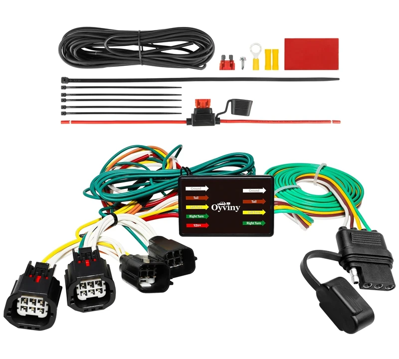 Oyviny 4 Pin Trailer Wiring Harness for 2011-2016 Chrysler Town and Country, 2021-2022 Chrysler Grand Caravan, 2011-2020 Dodge Grand Caravan Trailer Hitch Wiring