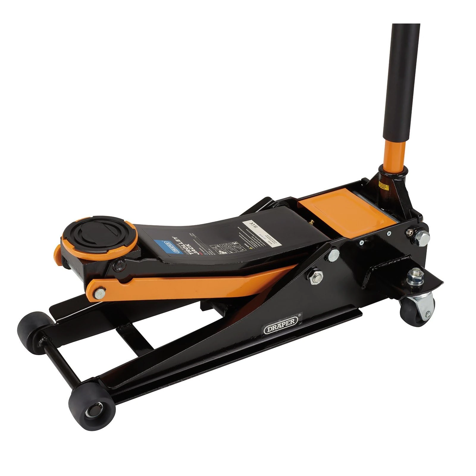 Draper 28475 Trolley Jack, 2.25 Tonne, Orange and Black, One Size
