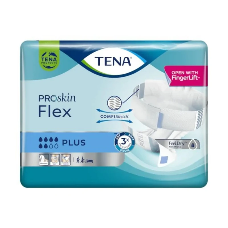 Tena - Tena Proskin Flex Plus (Size L) Incontinence Pad - 30 Pieces