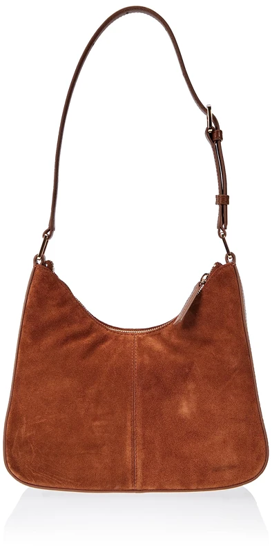 Mandarina Duck Velvet Plisse Hobo, Woman, Caramel Cafe, Taglia Unica - Image 1
