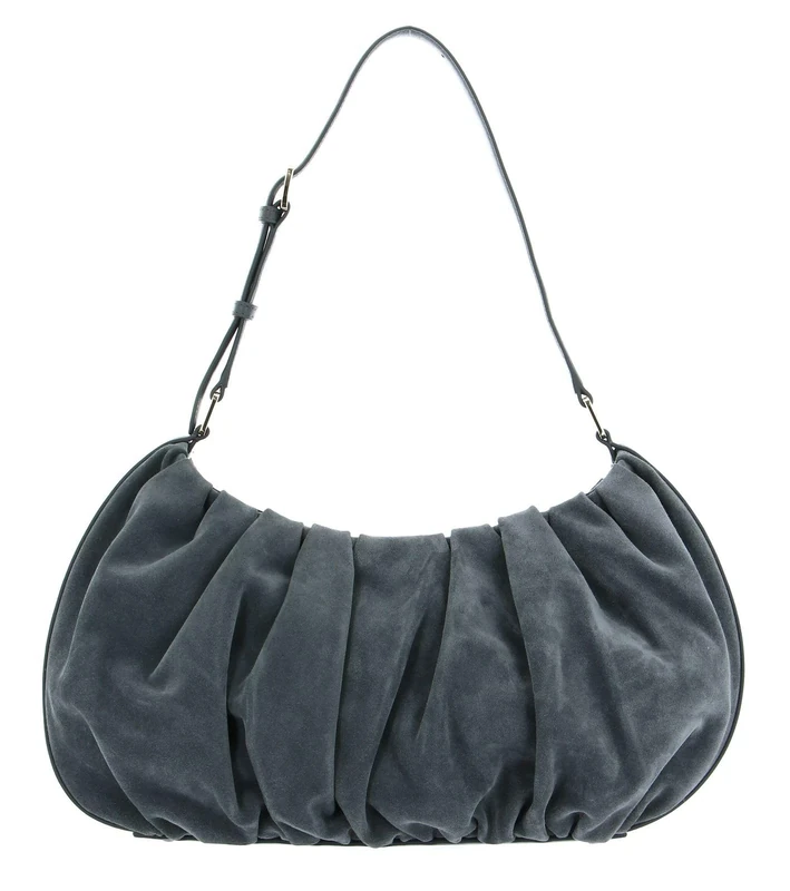 Mandarina Duck Women's Velvet Plisse Hobo, London Fog, One Size