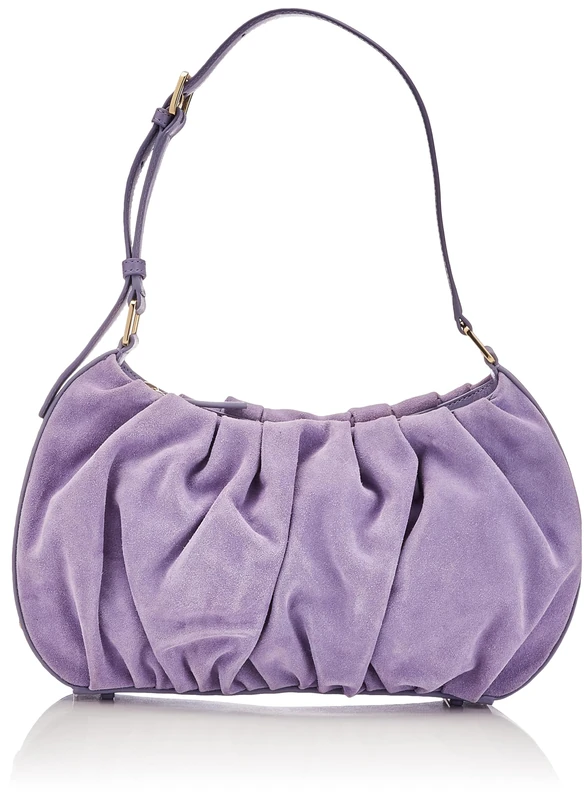 Mandarina Duck Women's Velvet Plisse Crossover, Purple Impression