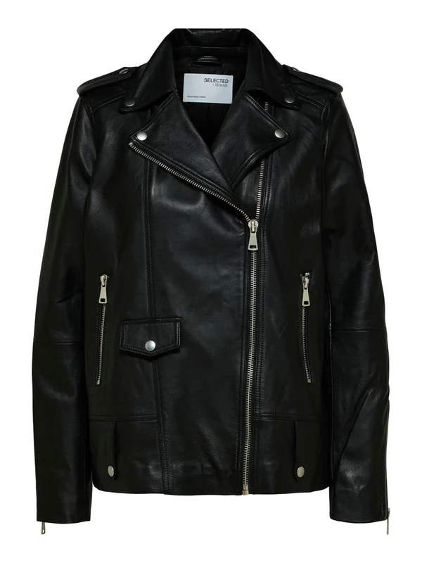 SELECTED FEMME SLFMADISON Leather Jacket B NOOS Jacket,