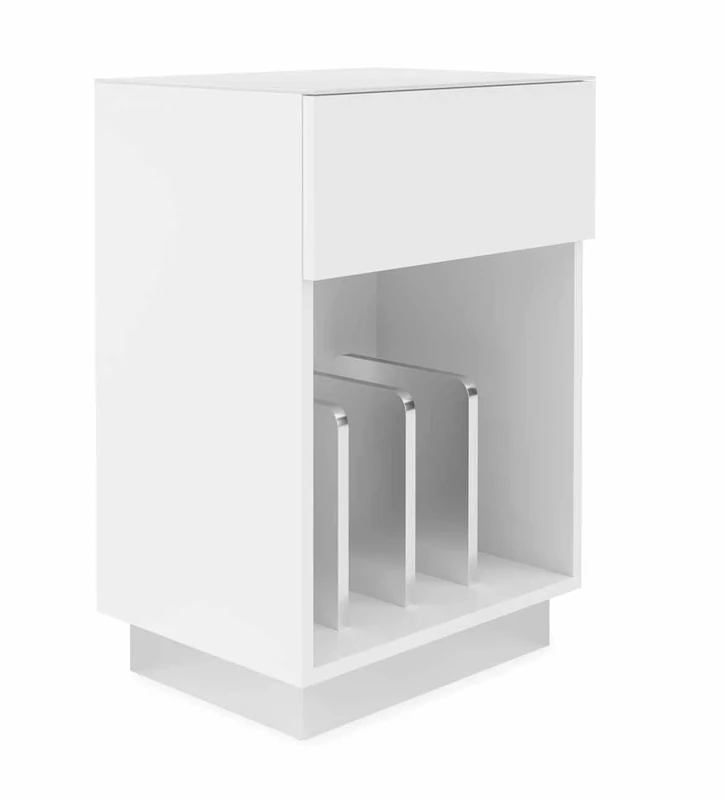 Alphason Element ATTS1303 Turntable Stand - White - Image 1