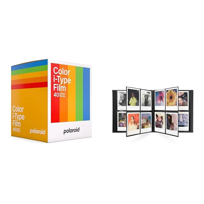 Polaroid Color Film for i-Type-6010, 40 Films & Photo Album - Large