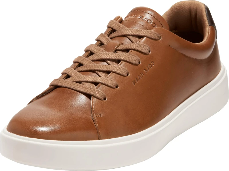 Cole Haan Men's Grand Crosscourt Traveler Sneaker, British Tan/Dark Chocolate/Egret, 7.5 UK - Image 1