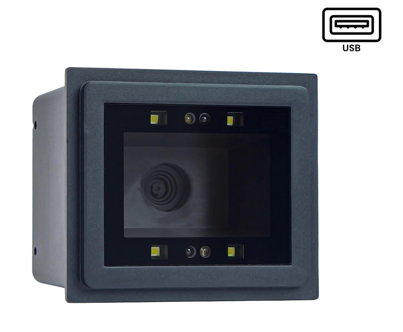 QR 2D Code Scanner, CMOS Sensor, USB Desktop Scanner, Industrial, 200 Scans per Second, Screen Reading, HDWR HD340