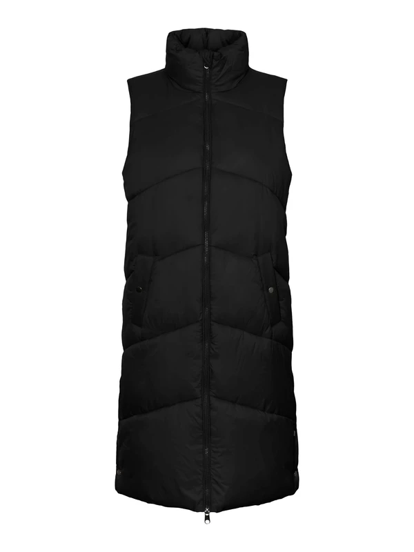 VERO MODA Women's Puffer Vest, black, XL/P