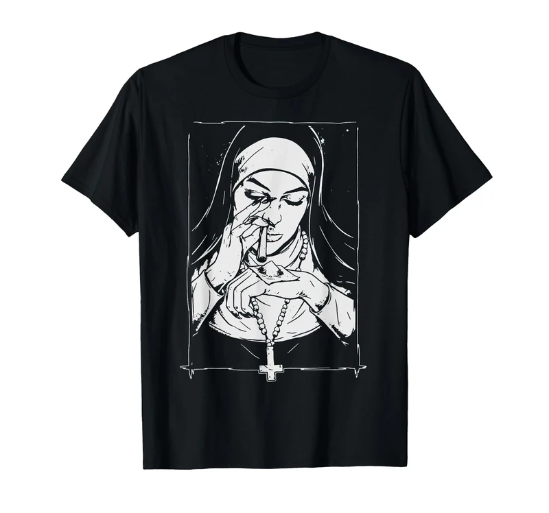 Funny Unholy Drug Nun Costume Essential Costume T-Shirt