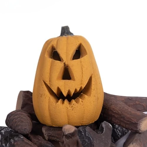 heyfurni Pumpkin Fire Log - Halloween Decor for Gas & Bio Firepits