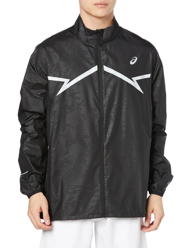 ASICS 2011C875-001 LITE-SHOW JACKET Jacket Men's PERFORMANCE BLACK Size M