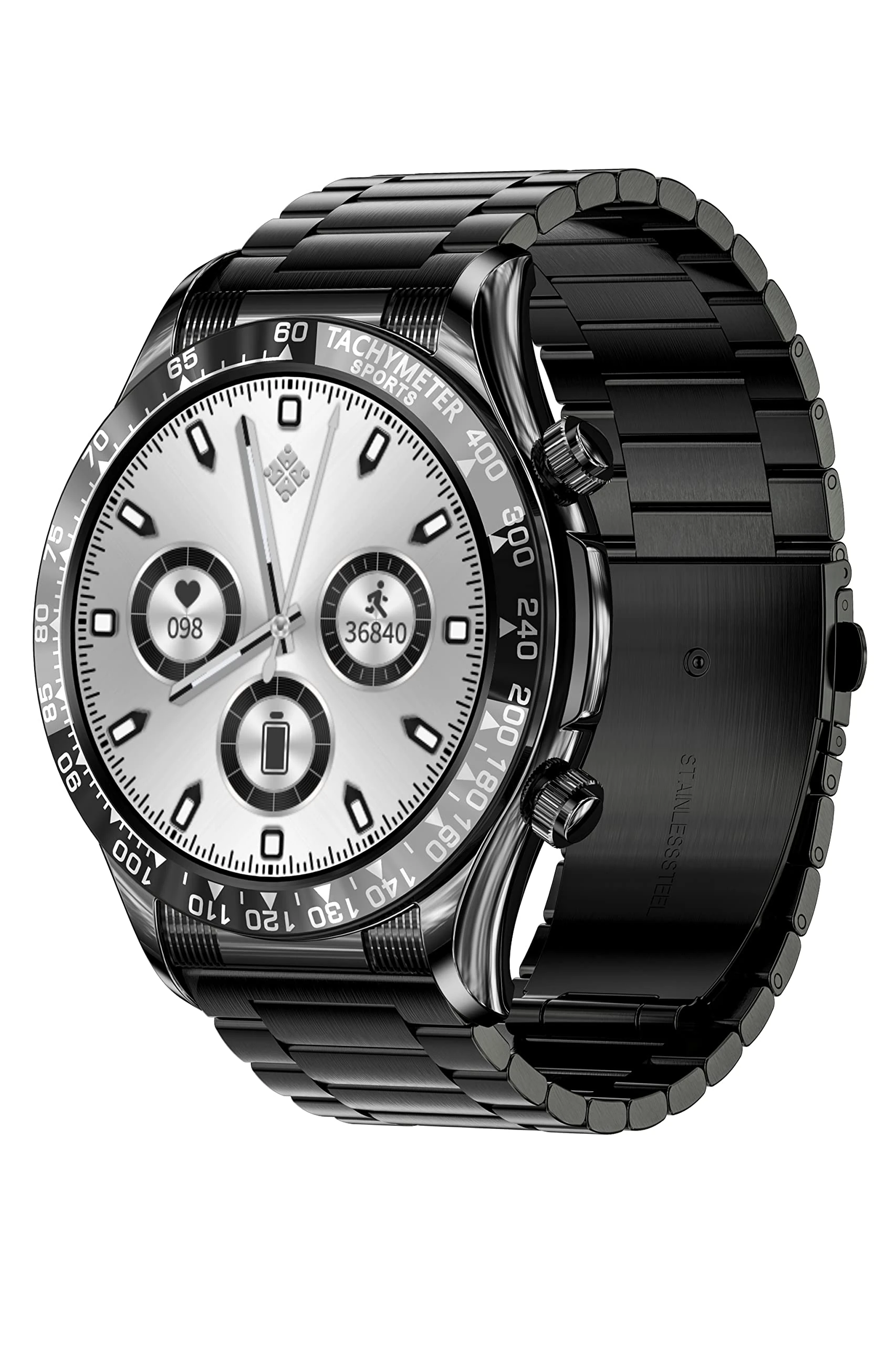 Smart Watch for Men Full Touchscreen Make/Answer Calls Mens Fitness Watches Heart Rate Blood Pressure Blood Oxygen Sleep Monitor Step Counter Activity Tracker Compatible with Android iOS Phones