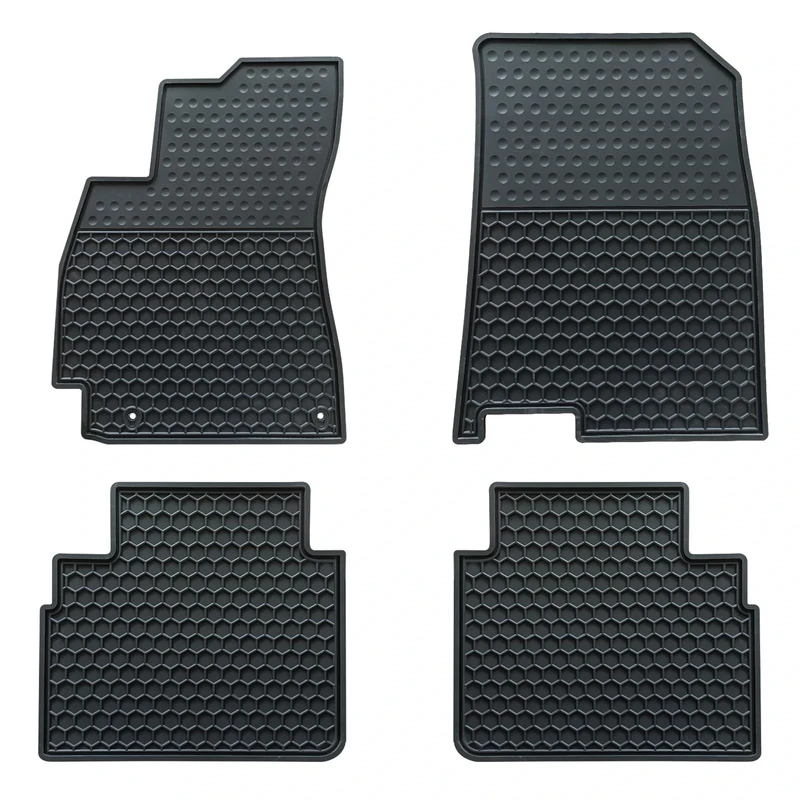 Megiteller Car Floor Mats Custom Fit for Hyundai Elantra 2023 2022 2021 2020 2019 2018 2017 Odorless Washable Heavy Duty Rubber (All Weather) Floor Liners Black